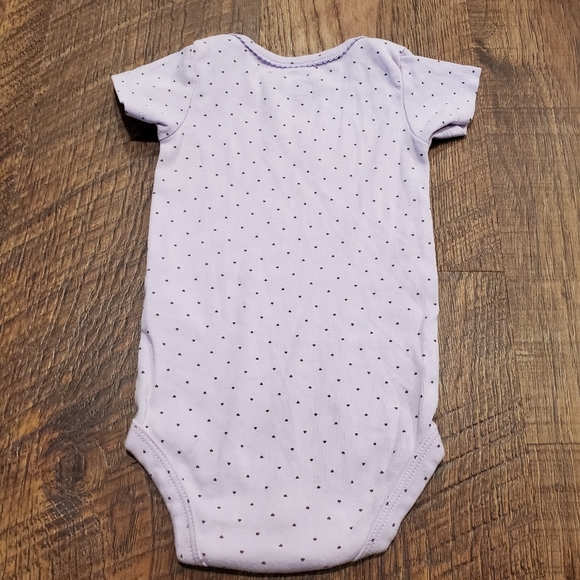 Carters 4 Baby Girl Cotton Bodysuit Polka Dot White Blue Purple Yellow Casual 6M - Picture 7 of 11